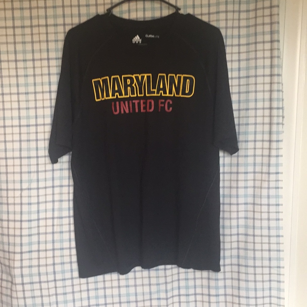 Custom Adidas-Climalite Maryland sports tee shirt